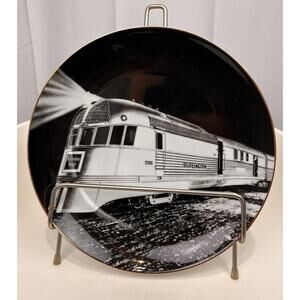 BNSF Railway 2004 Collectors Train Plate Pioneer Zephyr 1934 Numbered Black Gold